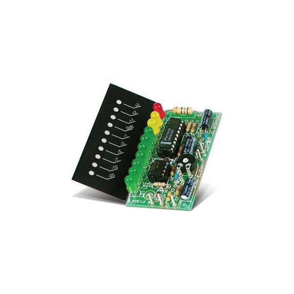 Whadda WSAH4304 Mono VU Meter 10 LED Adjustable Input Dot/Bar Disp...