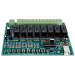 Whadda WSI8090 8-channel USB relay card, 16A relays, DLL for software dev