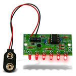 Whadda WSL173 LED kit Mini-6-LED-Chaser , assembly required