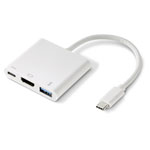 Renkforce Rf-4366444 Adapter USB-C To HDMI USB 3.2 White 12cm Gold Connectors