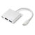 Renkforce Rf-4366444 Adapter USB-C To HDMI USB 3.2 White 12cm Gold Connectors