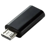 Renkforce RF-4472838 USB 2.0 Adapter Micro B to USB-C Adapter Black