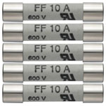 Testo 0590 0005 spare fuses 10A/600V for multimeter 760-1/-2