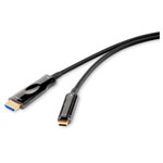Renkforce RF-4532668 USB-C HDMI adapter cable black 10m