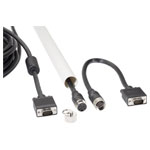 Renkforce RF-4537804 VGA Cable 15-pin plug 10m Black incl. ferrite core