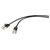 Renkforce RF-4538184 RJ45 Network cable Black 0.25 m Extra slim CAT 8.1