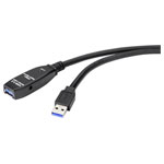 Renkforce RF-4598350 USB cable Black 20m USB 3.2 Gen 1 USB-A plug/socket