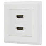 Renkforce Rf-4724258 HDMI Adapter 2X HDMI Sockets White Gold-Plated Connectors