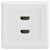 Renkforce Rf-4724258 HDMI Adapter 2X HDMI Sockets White Gold-Plated Connectors