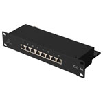 Renkforce RF-4870828 Network patch panel 8 ports 254mm CAT 6A 1U black