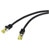Renkforce RF-4995168 Network cable CAT6a S/FTP 20m Black TPE Flame-retardant
