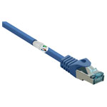 Renkforce RF-5043920 Network cable CAT 6A S/FTP 15m Blue Flame-retardant