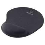 Renkforce RF-5044650 Mouse pad Ergonomic Black Fabric Non-slip Base
