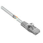 Renkforce RF-5047508 RJ45 Network cable CAT 5e Grey 0.50 m U/UTP incl. detent
