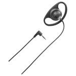 Renkforce RF-5047972 On-ear headphones Corded Mono Black Ear clip