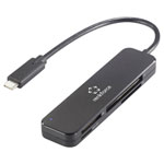 Renkforce RF-5151024 RF-PCR-230 External USB C memory card reader Black