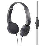 Renkforce RF-5152722 RF-HS-130 On-ear headphones Corded Black Volume control
