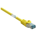 Renkforce RF-5153668 Network cable CAT 6A S/FTP 3m Yellow Flame-retardant