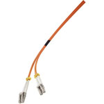 Renkforce RF-5189148 Fibreglass FO Cable Orange 1m Multimode OM2 LC-LC