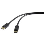 Renkforce RF-5234036 DisplayPort Cable 5m Black Gold Plated Connectors