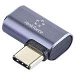 Renkforce RF-5245272 USB4 Adapter Aluminium 40GBit/s 90 degrees left