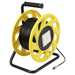 Renkforce RF-5264732 Cable reel RJ45 CAT 6A Black 60m S/FTP PUR coating