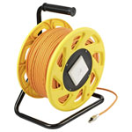 Renkforce RF-5264736 Network Cable Reel Orange Halogen-free 90 m CAT 6a