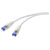 Renkforce RF-5266146 Network cable CAT6A Grey 10m Slim Flexible Flame-retardant