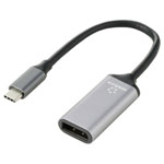 Renkforce RF-5397866 Adapter cable USB-C plug DisplayPort socket Black 0.15 m