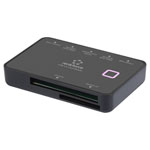 Renkforce RF-5461104 External memory card reader Micro USB B Black