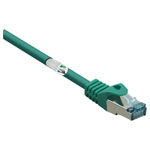 Renkforce RF-5462398 Network cable CAT 6A S/FTP 15m Green Flame-retardant