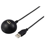 Renkforce RF-5720418 USB 2.0 cable USB-A plug to socket Black 1.50m