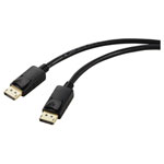 Renkforce RF-5771514 DisplayPort Cable 2.00 m Black Audio Visual Cables