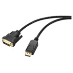 Renkforce RF-5771518 cable DisplayPort to DVI-D Black PVC 1.80m