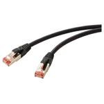 Renkforce RF-5771528 network cable patch CAT 6 black halogen-free 2 m