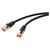 Renkforce RF-5771528 network cable patch CAT 6 black halogen-free 2 m