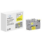 Renkforce RF-6027790 Labelling tape Yellow Black 12mm x 8m