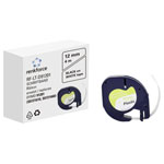 Renkforce RF-6027798 Labelling tape 12mm White tape Black font 4m length