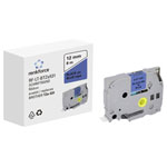 Renkforce RF-6027826 Labelling tape 12 mm Blue Tape 8 m Black Font