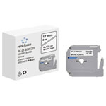 Renkforce RF-6027836 labelling tape white plastic 12 mm 8 m black font