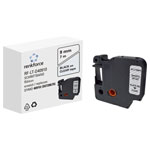 Renkforce RF-6027842 Labelling tape Transparent Black 9mm x 7m