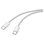 Renkforce RF-6056880 USB cable USB-C plug USB-C plug 3m White twisted pairs