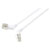 Renkforce RF-6071564 Network cable white 0.50m CAT6A angled outlet 360° pivot