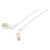 Renkforce RF-6071572 Network cable CAT 8 S/FTP 1m White Angled contacts