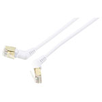 Renkforce RF-6071574 Network cable CAT 8 S/FTP White 2.00 m Angled contacts