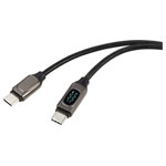 Renkforce RF-6249498 USB cable USB 2.0 USB-C plug to plug 2m silver metallic