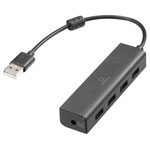 Renkforce RF-6382720 USB 2.0 hub 4 ports USB hub Black