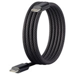 Renkforce RF-6437920 USB cable USB 2.0 USB-C plug Black 1m Fabric sleeve