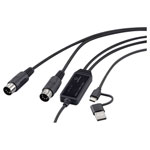 Renkforce Rf-6439636 Adapter Black 2 M 2X Din 5-Pin To 1X USB-C USB-A