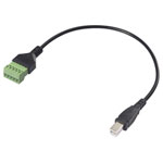 Renkforce RF-6443964 USB 2.0 Adapter cable PVC coated 30 cm Clip terminal